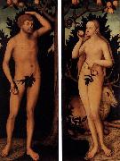 Lucas Cranach the Younger Adam and Eve oil on canvas